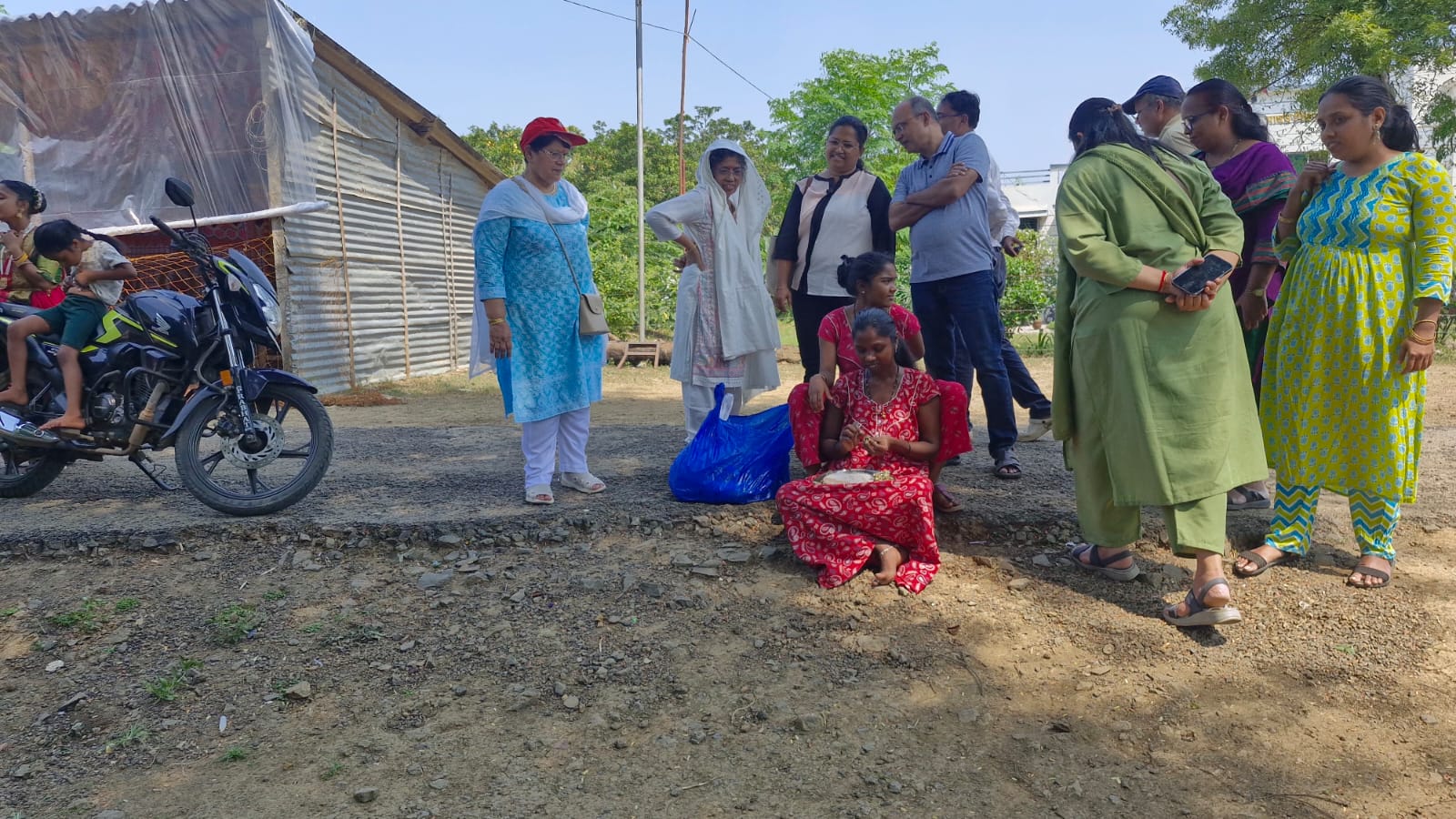 Ration camp and community support